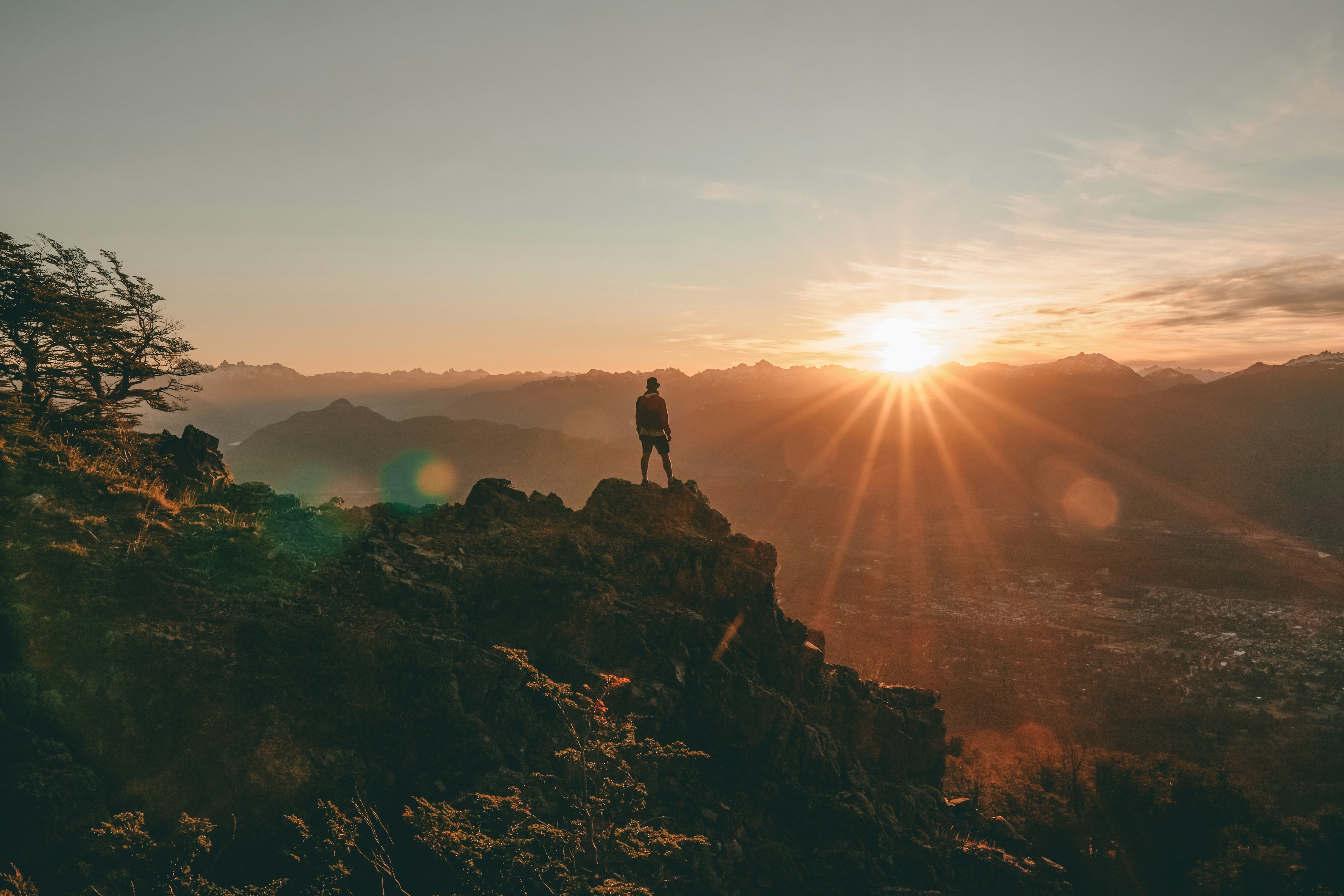 Sunset at the summit of Cerro Piltriquitrón